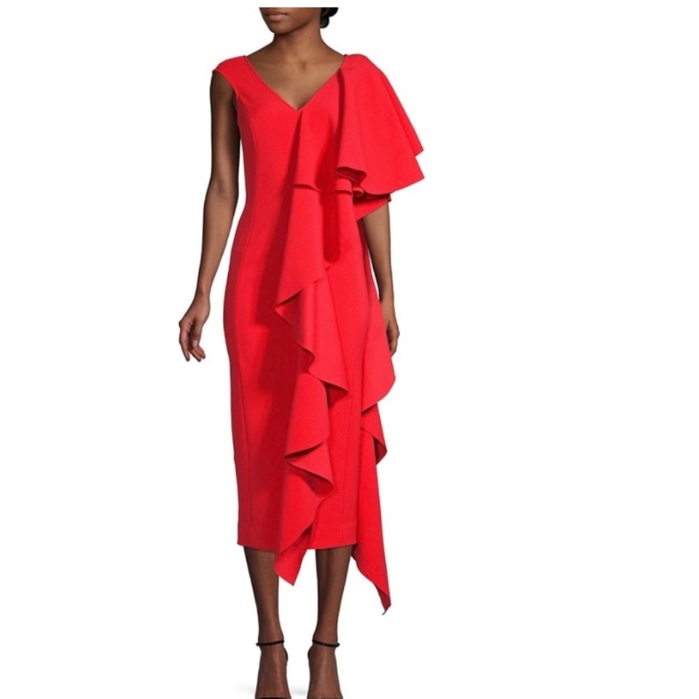 Solace London Red Alora dress